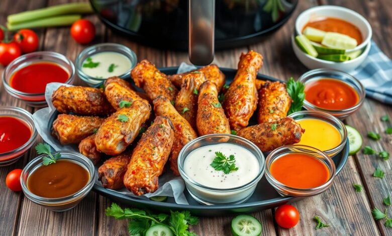 Frozen Chicken Wings in Air Fryer