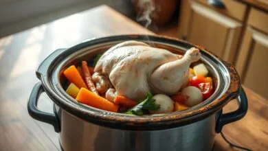 Frozen Chicken in Crock Pot