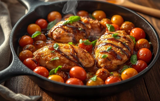 cherry tomatoes and chicken recipe