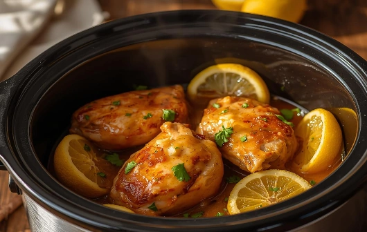 lemon garlic chicken recipe crockpot
