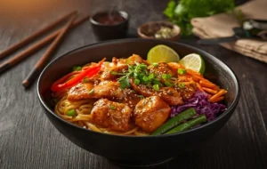 rice noodles and chicken recipe